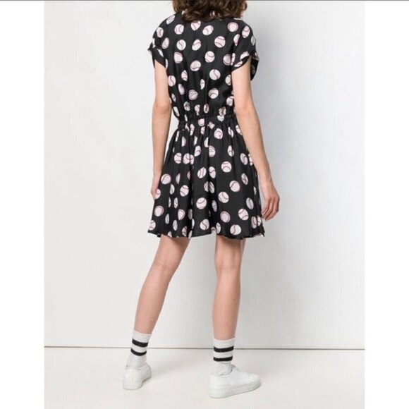 New Love Moschino Baseball Print Mini Dress NWOT Size 6 US - Picture 8 of 16